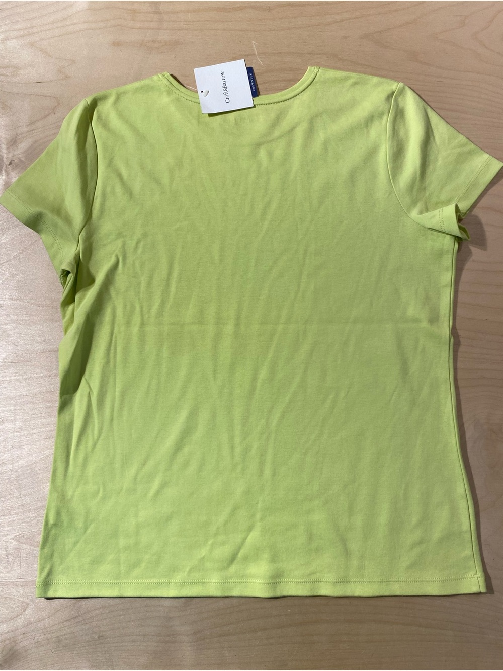 Croft and Barrow Lime Crewneck Short-Sleeve Tee - Women's Large (SB) - Picture 6 of 6